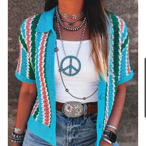 Colorful Striped Women's Sweater